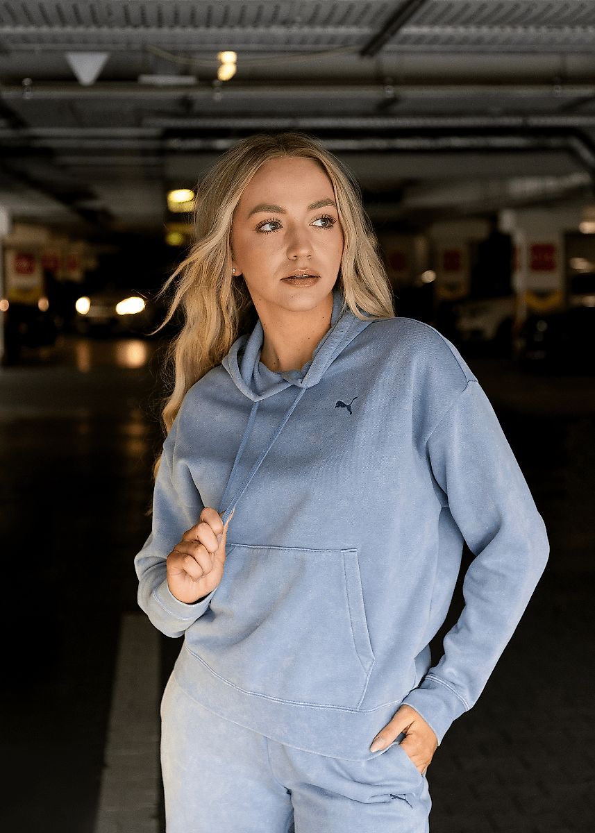 PUMA Dámska mikina ESS Elevated Relaxed Wash Hoodie 688103 34