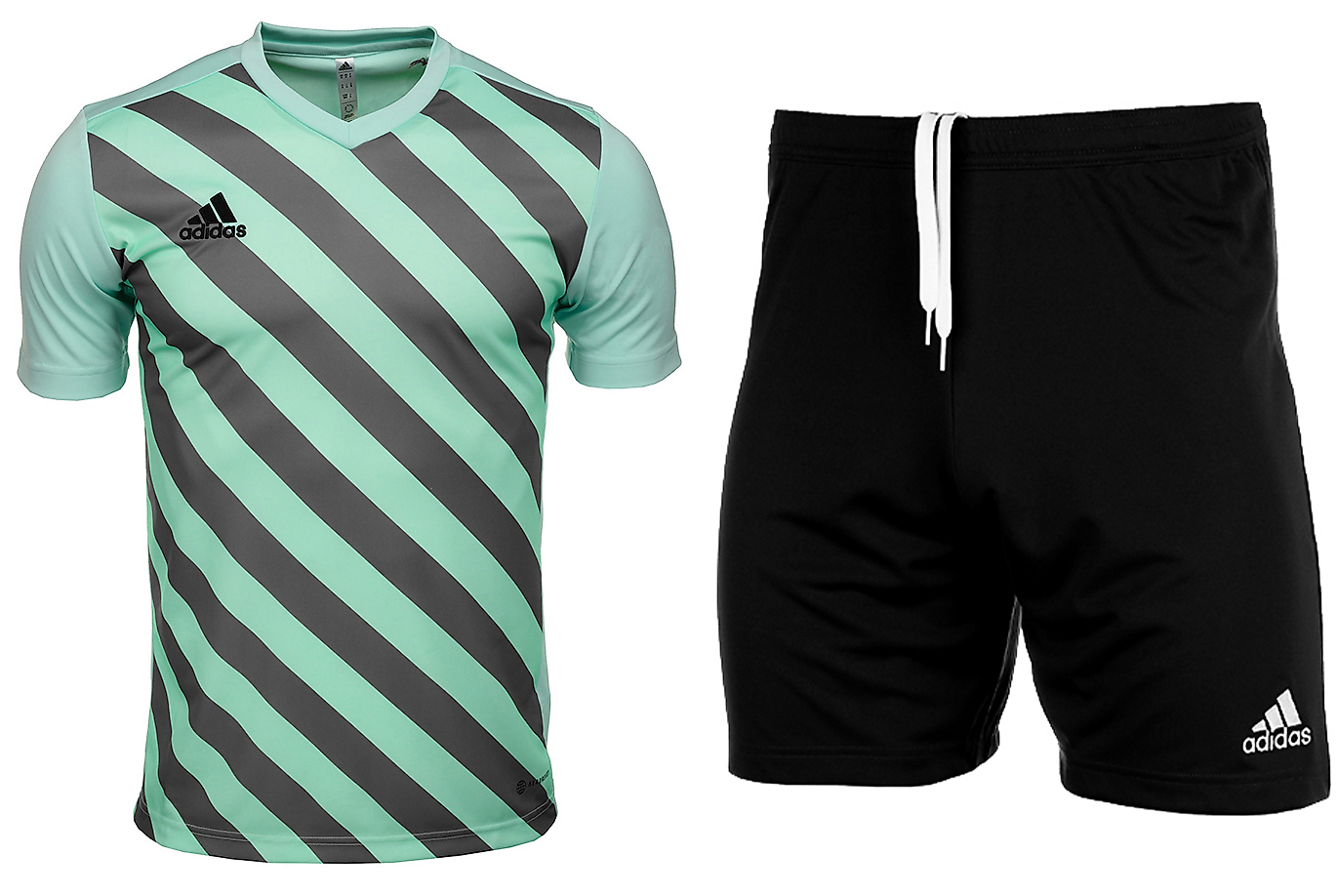 adidas Detský športový set Tričko Krátke Nohavice Entrada 22 Graphic Jersey HF0127/H57502