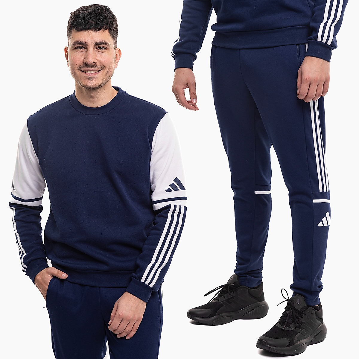 adidas Pánska súprava Squadra 25 Sweat Crew JD2958/JD2961