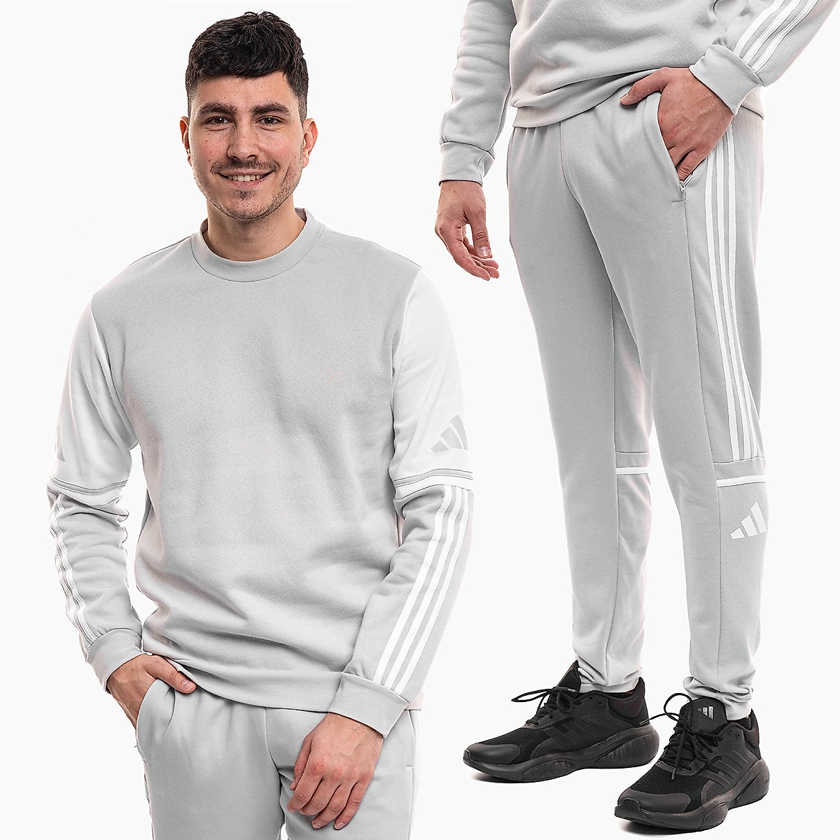 adidas Pánska súprava Squadra 25 Sweat Crew JD2960/JD2962