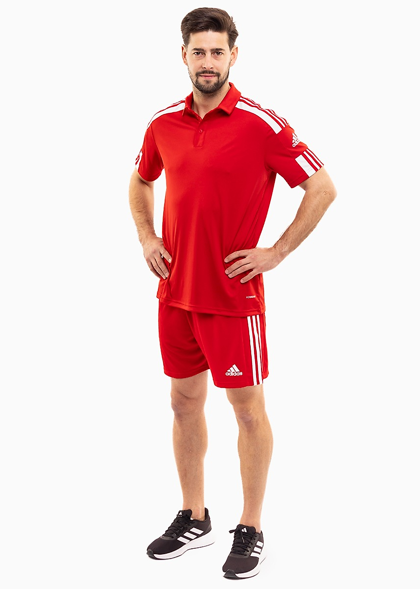 adidas Pánsky športový set Tričko Krátke Nohavice Squadra 21 Polo GP6429/GN5771