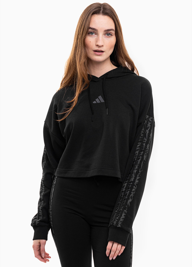 adidas Dámska mikina Essentials 3 Stripes Print French Terry Hoodie JC6244 adidas Dámska mikina Essentials 3 Stripes Print French Terry Hoodie JC6244