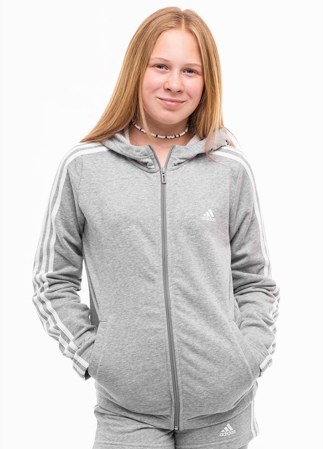adidas Detská mikina Essentials 3-Stripes Full-Zip Hoodie IC3635 adidas Detská mikina Essentials 3-Stripes Full-Zip Hoodie IC3635
