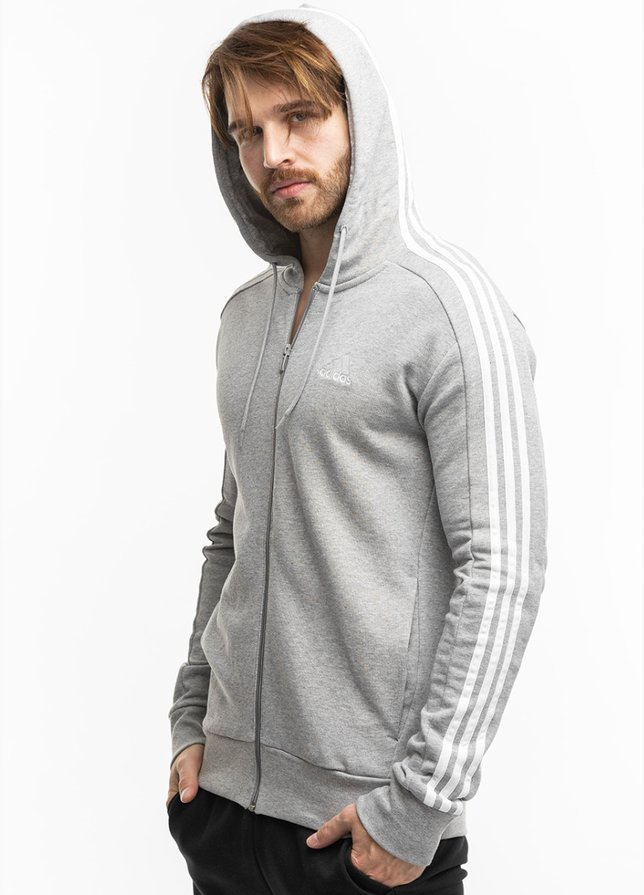 adidas Pánska mikina Essentials French Terry 3-Stripes Full-Zip Hoodie IC9833 adidas Pánska mikina Essentials French Terry 3-Stripes Full-Zip Hoodie IC9833