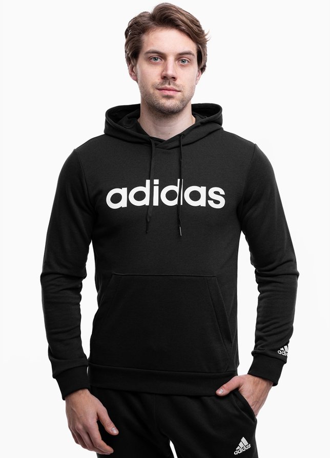 adidas Mikina Pánska Essentials French Terry Linear Logo Hoodie GK9064 adidas Mikina Pánska Essentials French Terry Linear Logo Hoodie GK9064