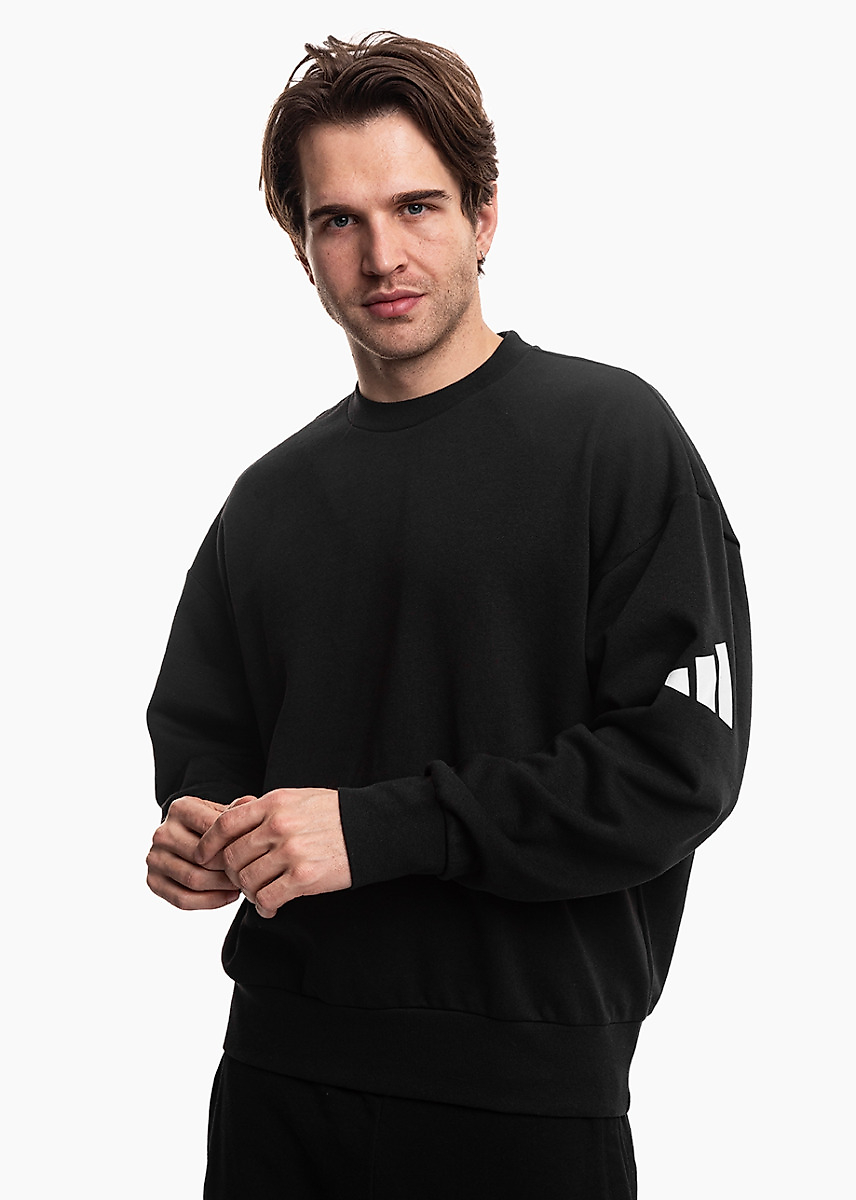 adidas Pánska mikina Essentials Loose Fit 3 Bar Logo JF3542