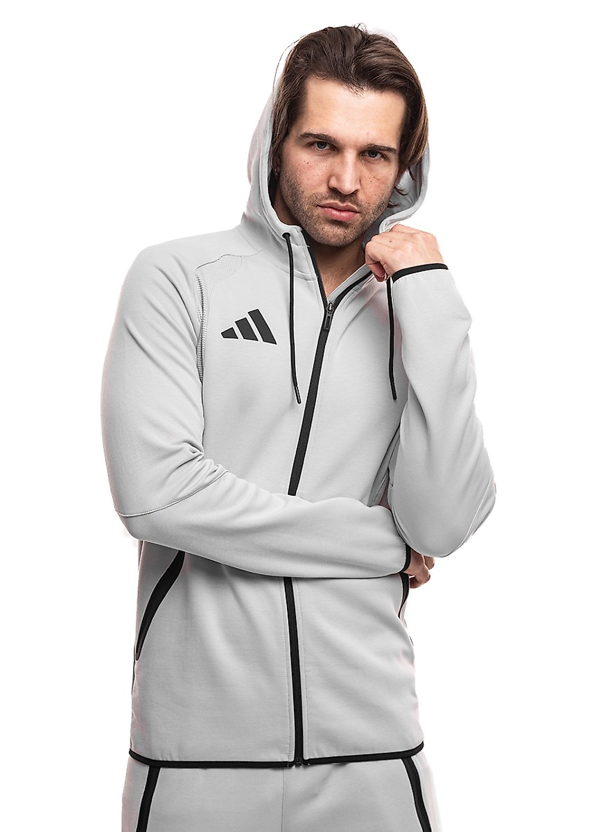 Pánska mikina adidas Tiro 26 Travel Sweat Hoodie šedé KF6077