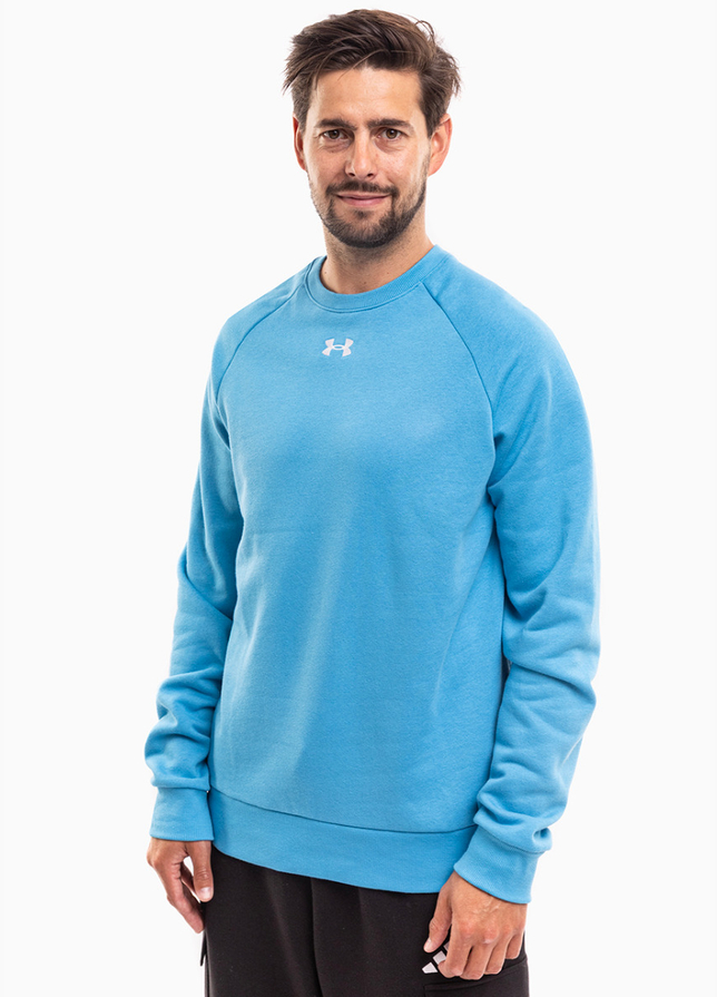 Under Armour Pánska mikina Rival Fleece Crew 1379755 452 Under Armour Pánska mikina Rival Fleece Crew 1379755 452