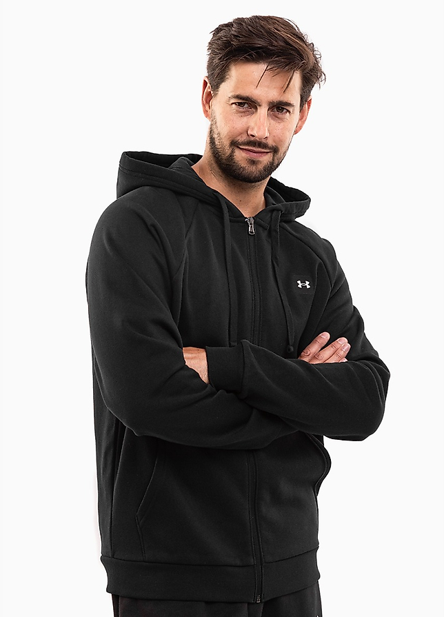 Under Armour Pánska mikina Rival Fleece FZ Hoodie 1357111 001 Under Armour Pánska mikina Rival Fleece FZ Hoodie 1357111 001