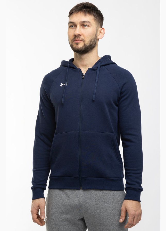 Under Armour Pánska mikina Rival Fleece FZ Hoodie 1379767 410 Under Armour Pánska mikina Rival Fleece FZ Hoodie 1379767 410
