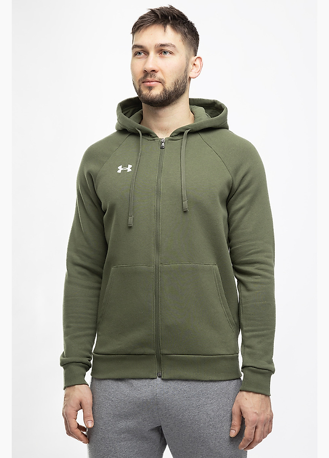 Under Armour Pánska mikina Rival Fleece FZ Hoodie 1379767 390 Under Armour Pánska mikina Rival Fleece FZ Hoodie 1379767 390