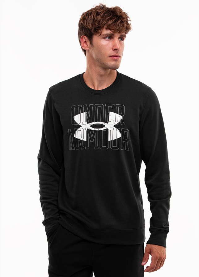 Under Armour Pánske Mikina UA Rival Terry Logo Crew 1370391 001 Under Armour Pánske Mikina UA Rival Terry Logo Crew 1370391 001