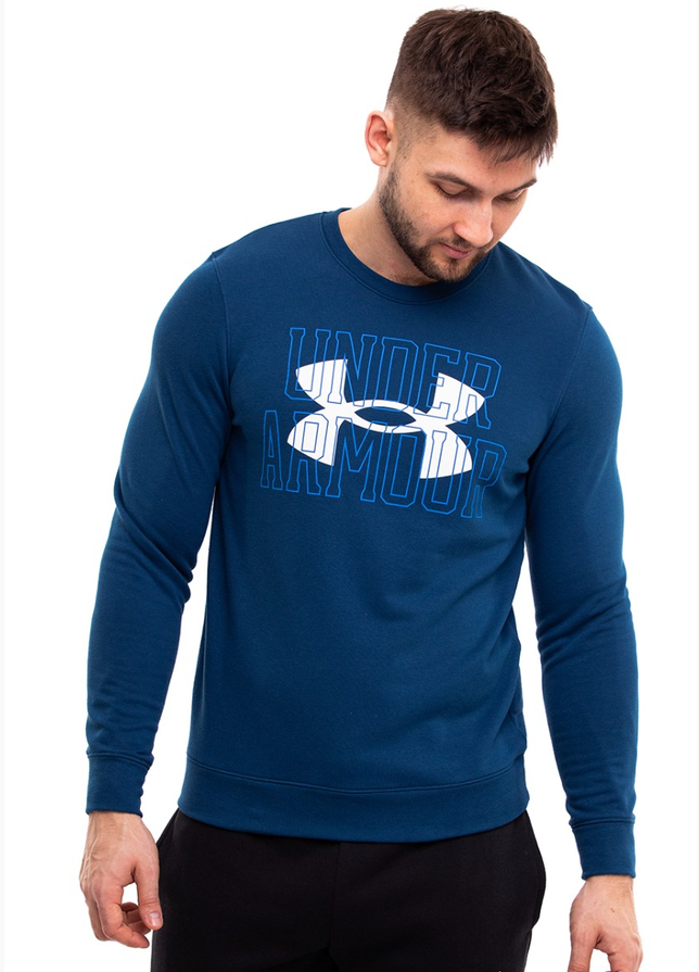 Under Armour Pánske Mikina UA Rival Terry Logo Crew 1370391 458 Under Armour Pánske Mikina UA Rival Terry Logo Crew 1370391 458