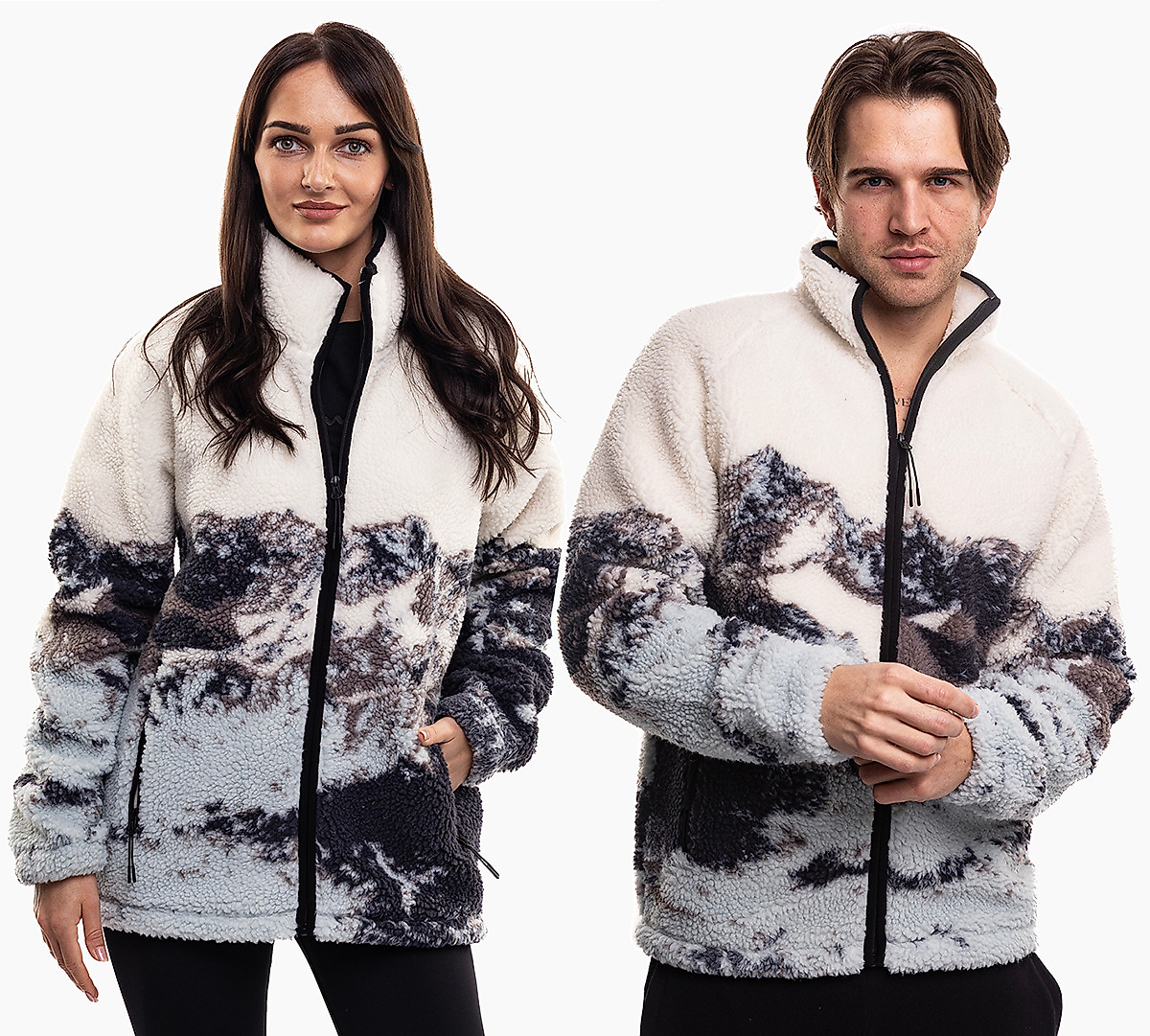 4F Unisex fleecová mikina U351 4FWAW25TFLEU351 90A