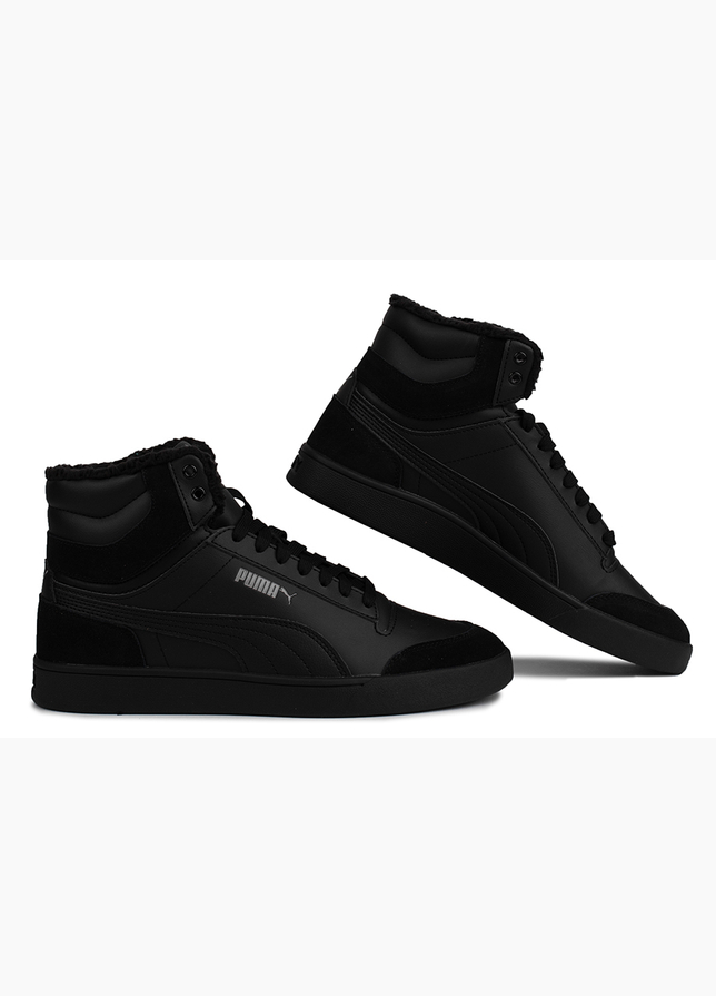 PUMA Pánske topánky Shuffle Mid Fur Flat 387609 01 PUMA Pánske topánky Shuffle Mid Fur Flat 387609 01