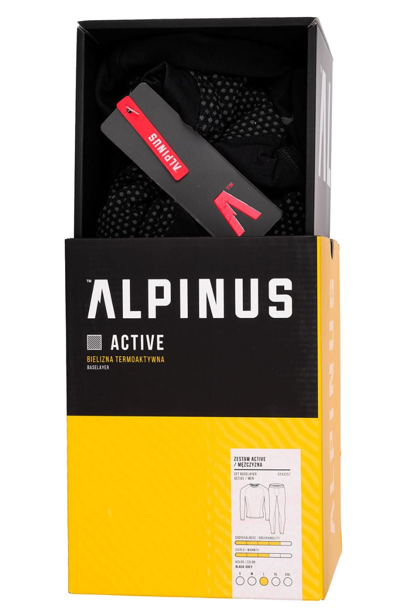 Alpinus Pánska Termoaktívna Spodná Bielizeň Active Base Layer Set GT43257 