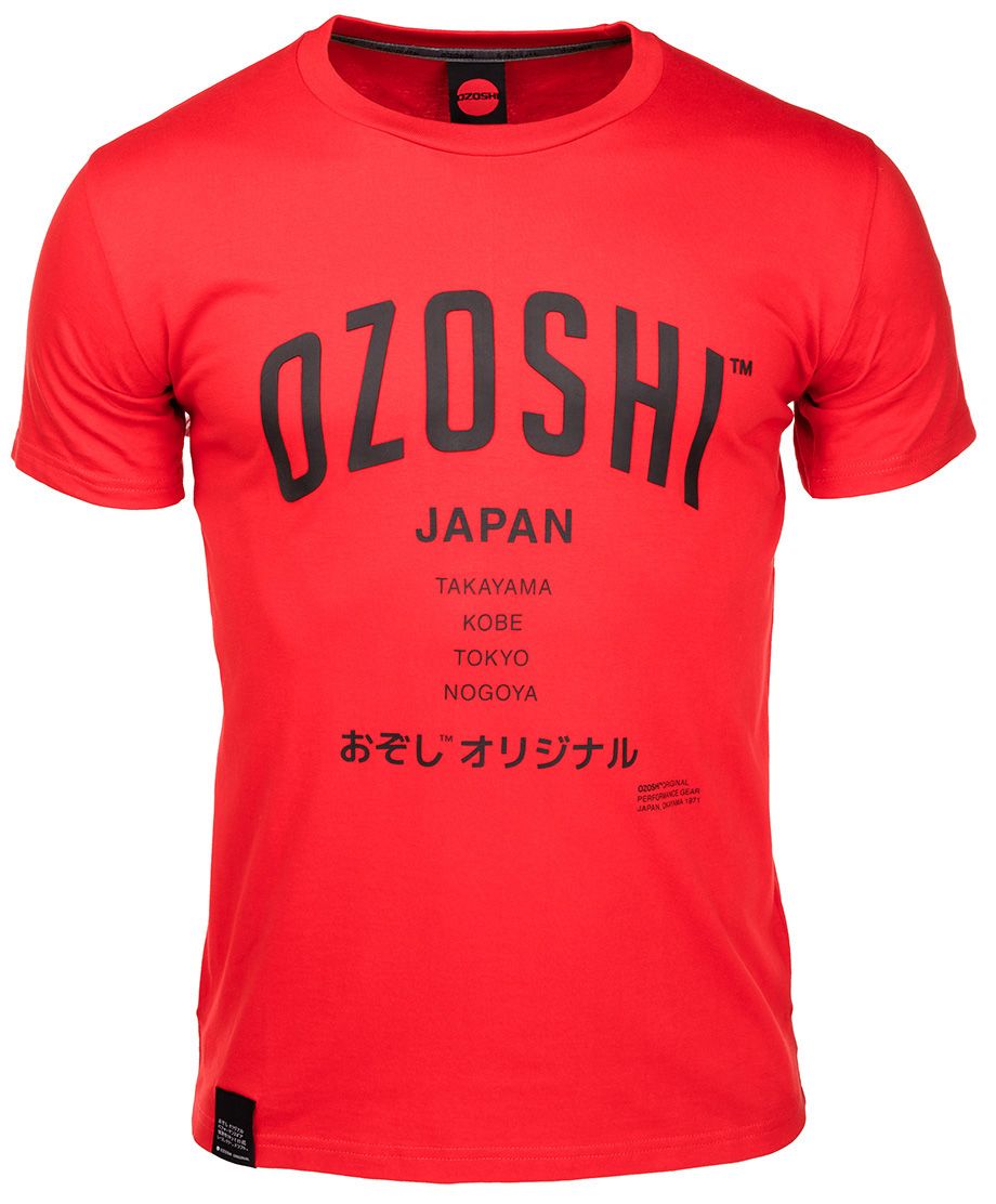 Ozoshi tričko pánske Atsumi červený TSH O20TS007