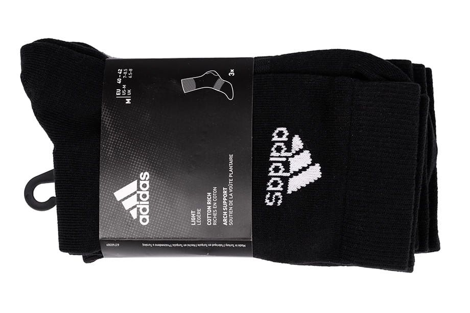 adidas Ponožky Light Crew 3PP DZ9394