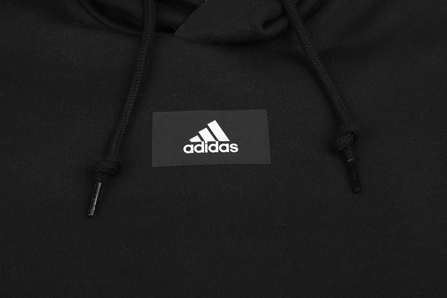 adidas Pánské Mikina Essentials FeelVivid Cotton Fleece Drop shoulder Hoodie HK2829