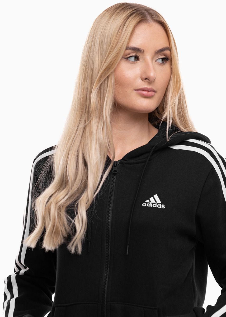 adidas Dámska tepláková súprava Essentials 3-Stripes Full-Zip Fleece HZ5743/HZ5753