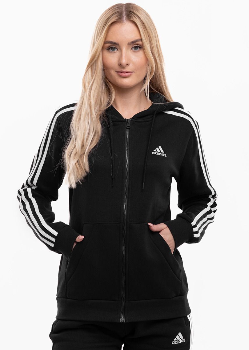 adidas Dámska tepláková súprava Essentials 3-Stripes Full-Zip Fleece HZ5743/HZ5753