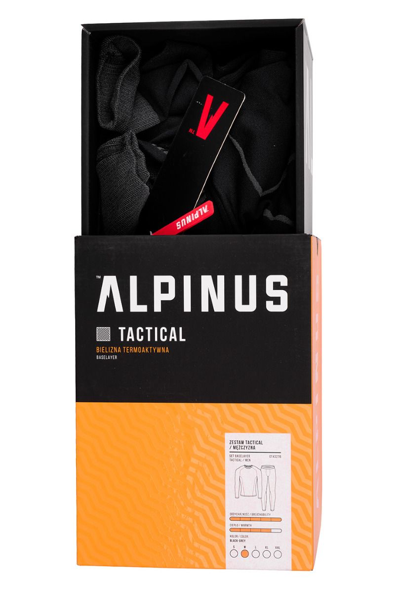 Alpinus Pánska Termoaktívna Spodná Bielizeň Tactical Base Layer Set GT43276
