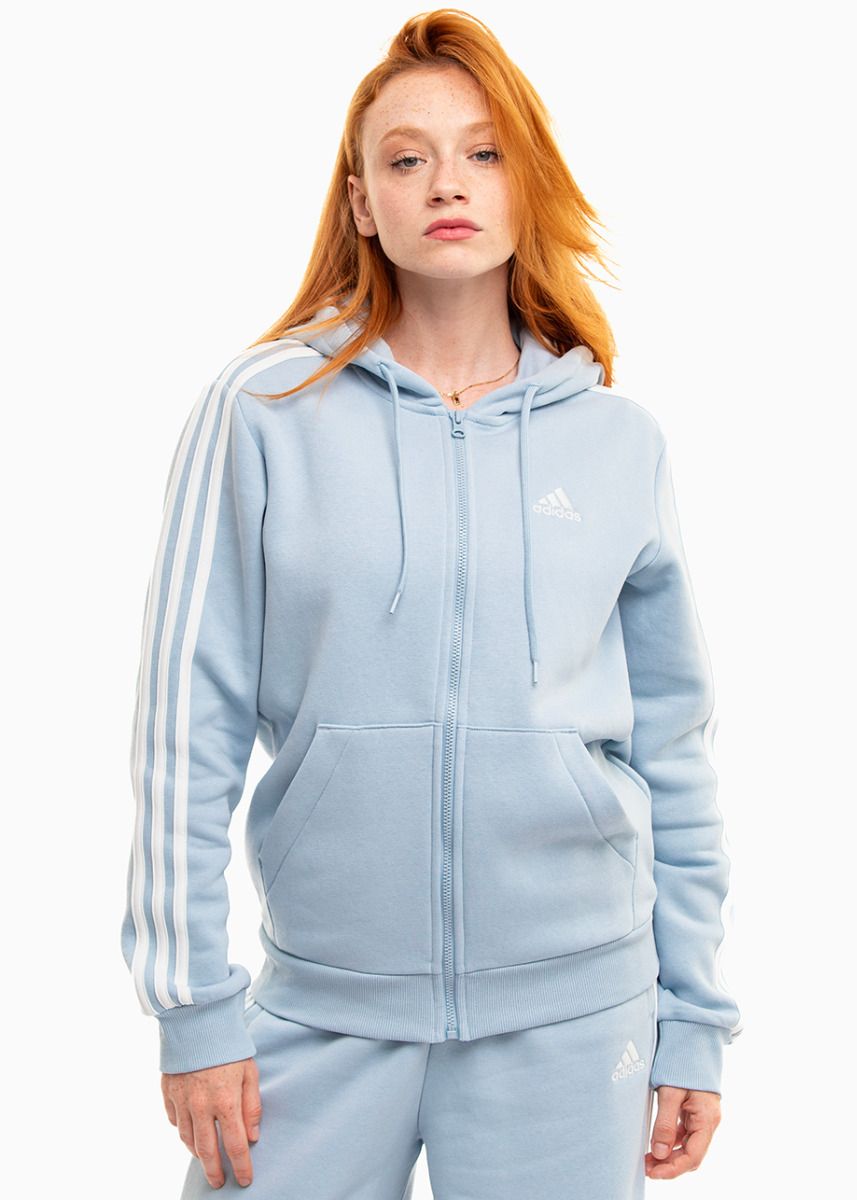 adidas Dámska mikina Essentials FL 3S Full-Zip Hoodie IR6076