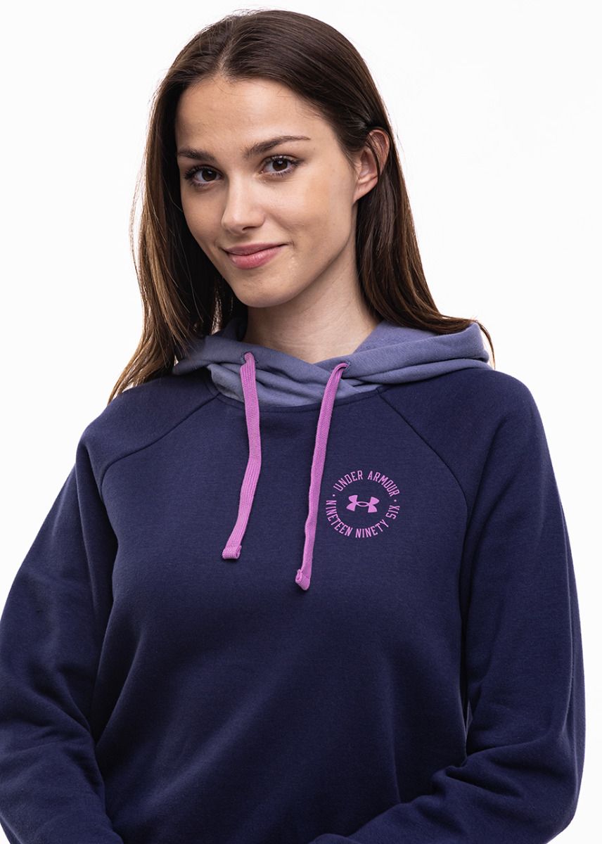 Under Armour Dámska mikina Rival Fleece CB Hoodie 1373031 410