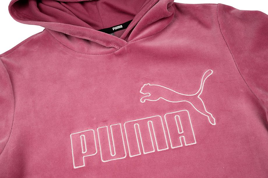 PUMA Detská mikina ESS + Velour Hoodie G 671040 45