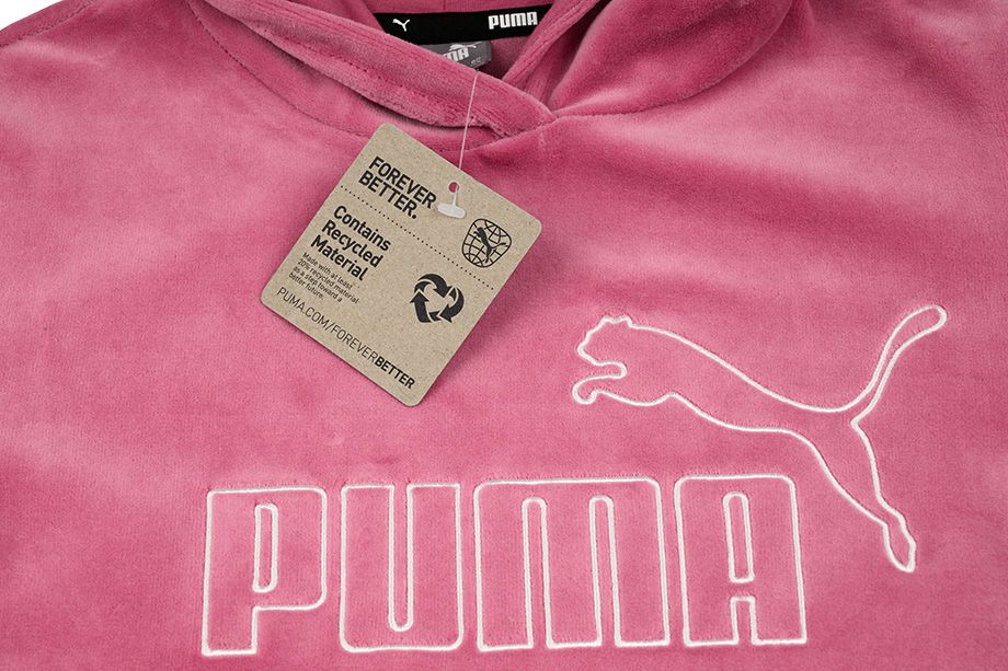 PUMA Detská mikina ESS + Velour Hoodie G 671040 45