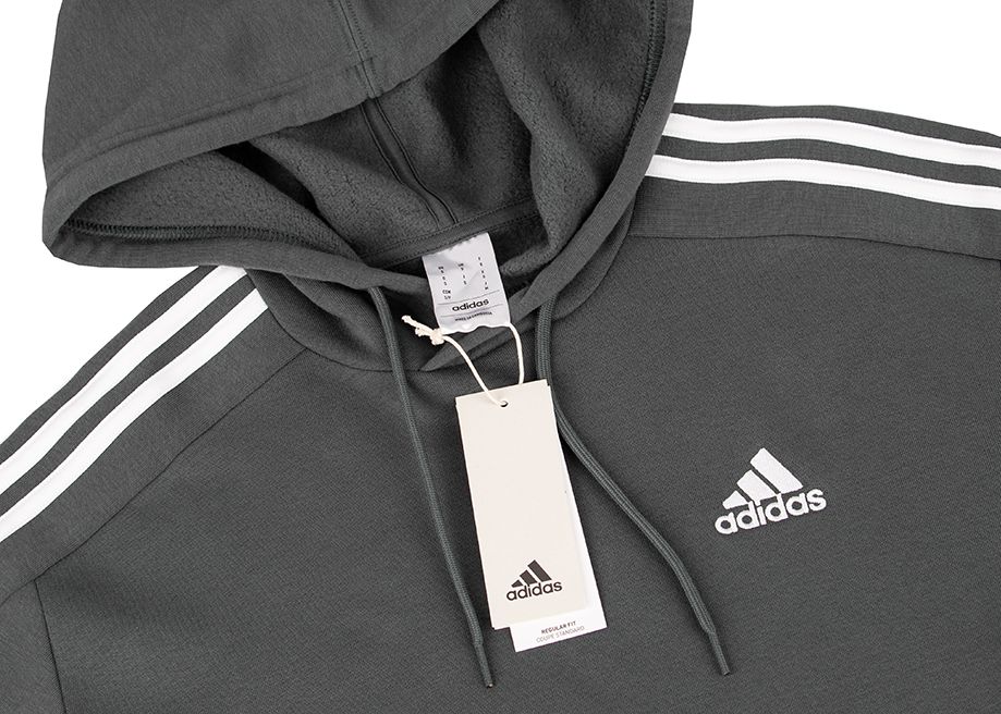 adidas Pánska mikina Essentials Fleece 3-Stripes Hoodie IX2366