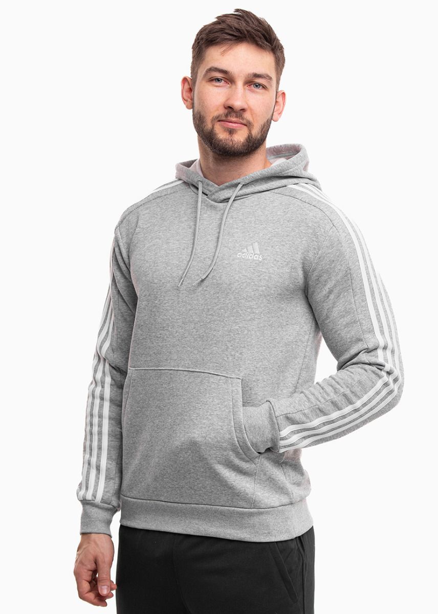 adidas Pánska mikina Essentials Fleece 3-Stripes Hoodie IJ6474