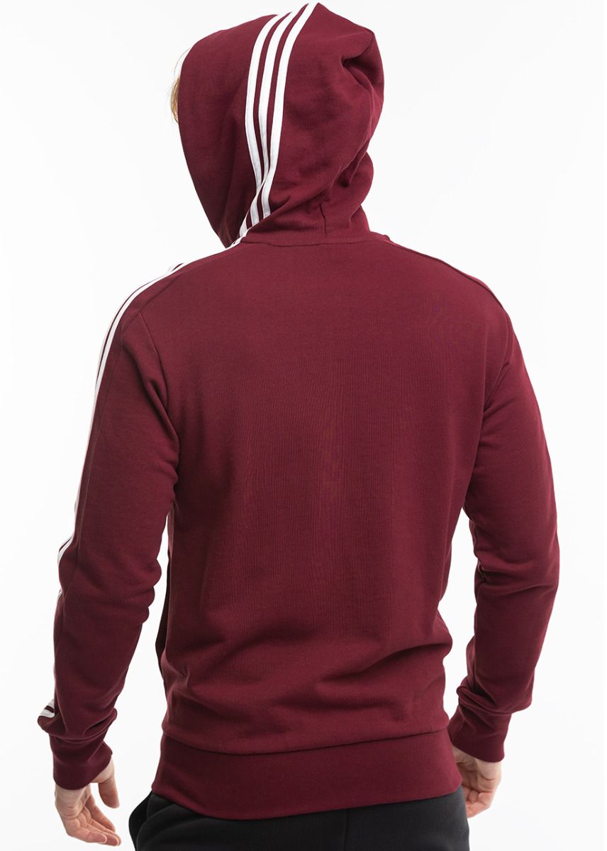 adidas Pánska mikina Essentials French Terry 3-Stripes Full-Zip Hoodie IS1365