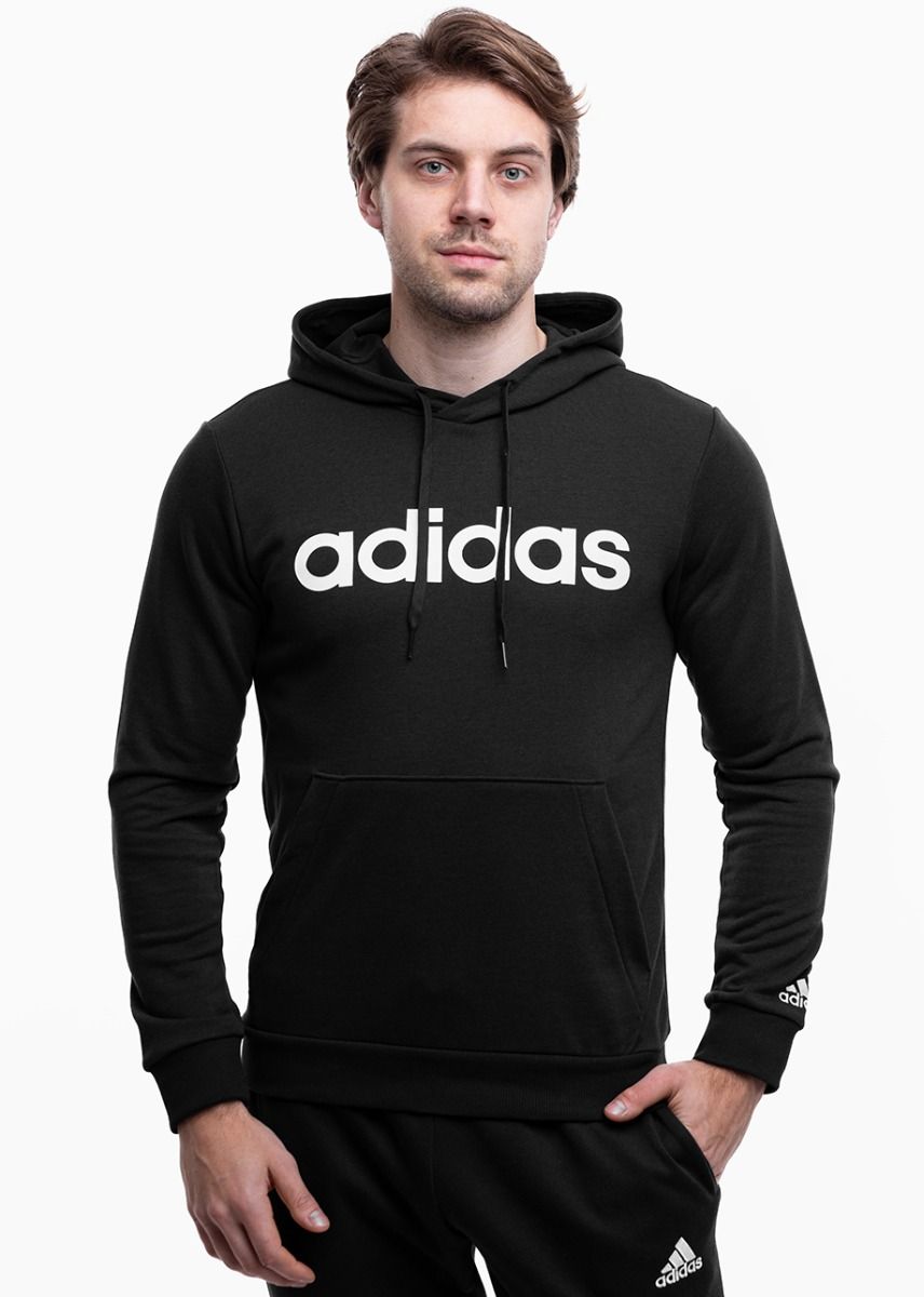 adidas Mikina Pánska Essentials French Terry Linear Logo Hoodie GK9064