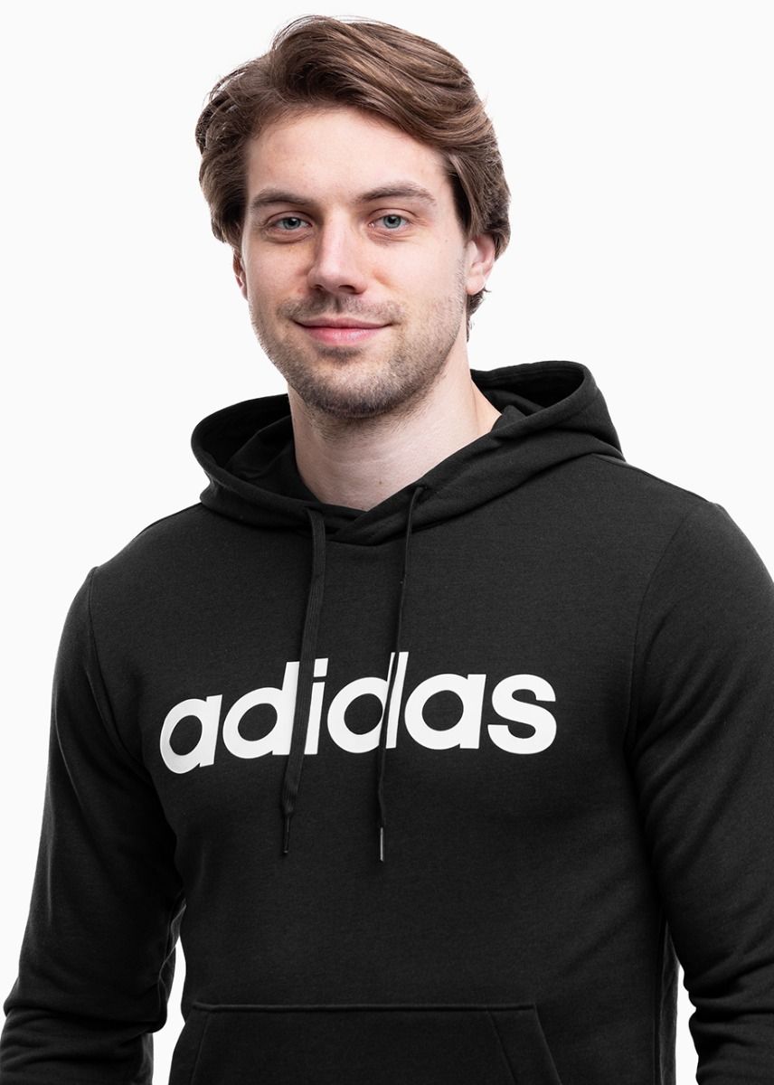 adidas Mikina Pánska Essentials French Terry Linear Logo Hoodie GK9064