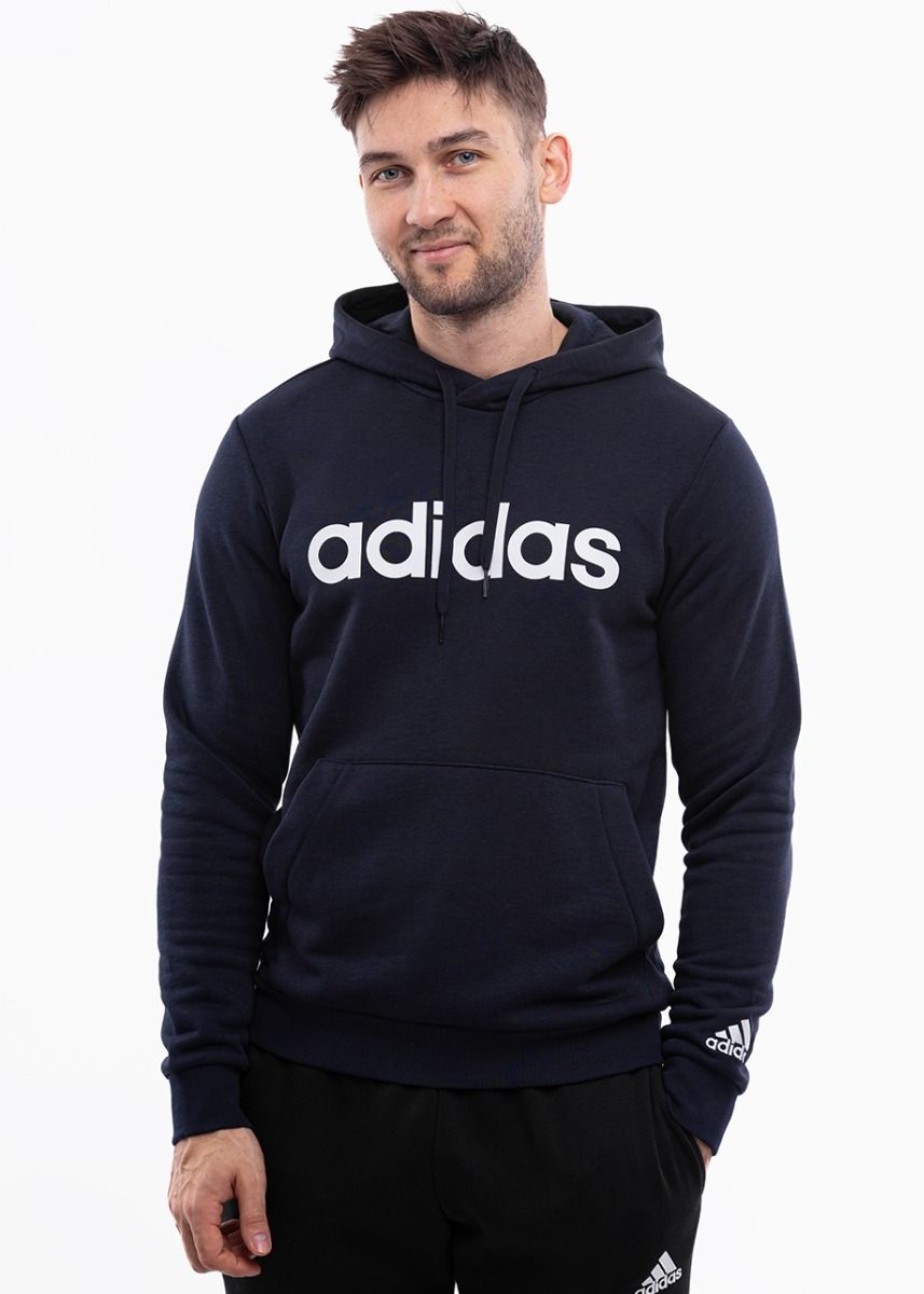 adidas Mikina Pánska Essentials French Terry Linear Logo Hoodie GK9066