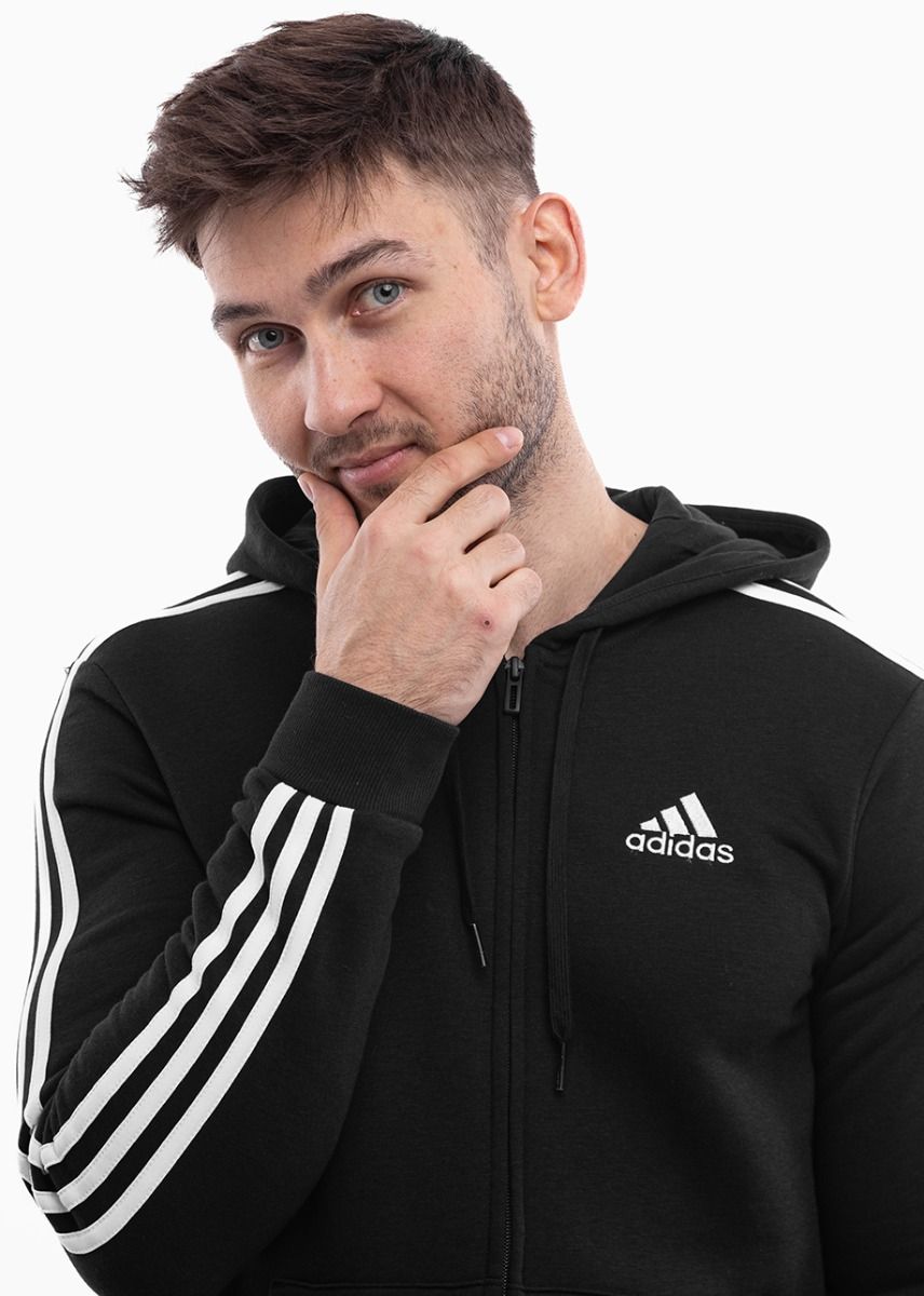 adidas Mikina Pánske Essentials Full-Zip Hoodie GK9051