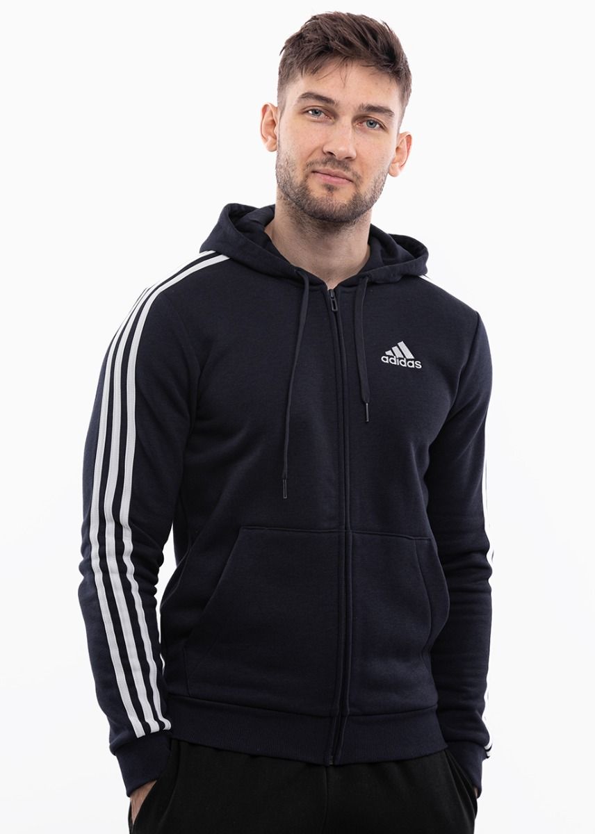 adidas Mikina Pánske Essentials Full-Zip Hoodie GK9053