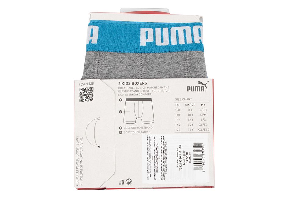 PUMA Chlapčenské boxerky Basic Boxer 2P 935454 02