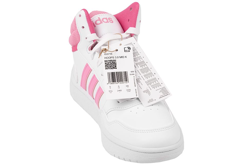 adidas Detské topánky Hoops 3.0 Mid IG3716