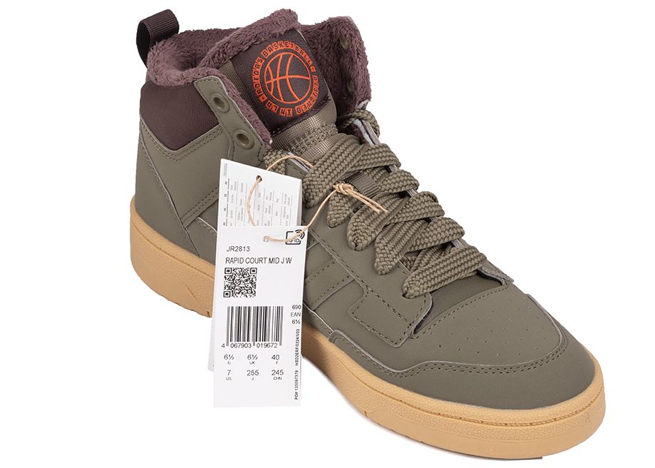 adidas Detské topánky Rapid Court Mid Winterized JR2813 EUR 39 1/3