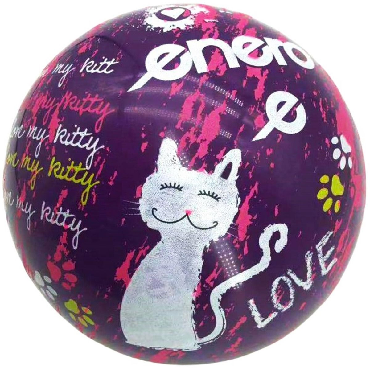 Enero Gumená lopta 18 cm Love Kitty 1044644
