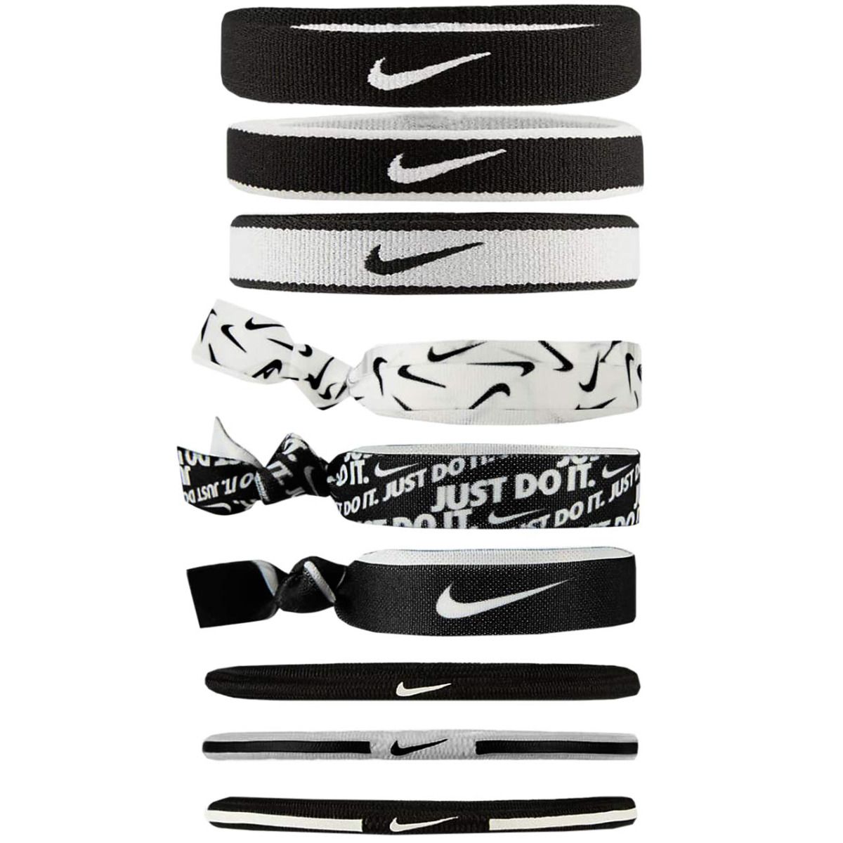 Nike Gumičky do vlasov Mixed Ponytail Holders 9pcs N0003537036OS