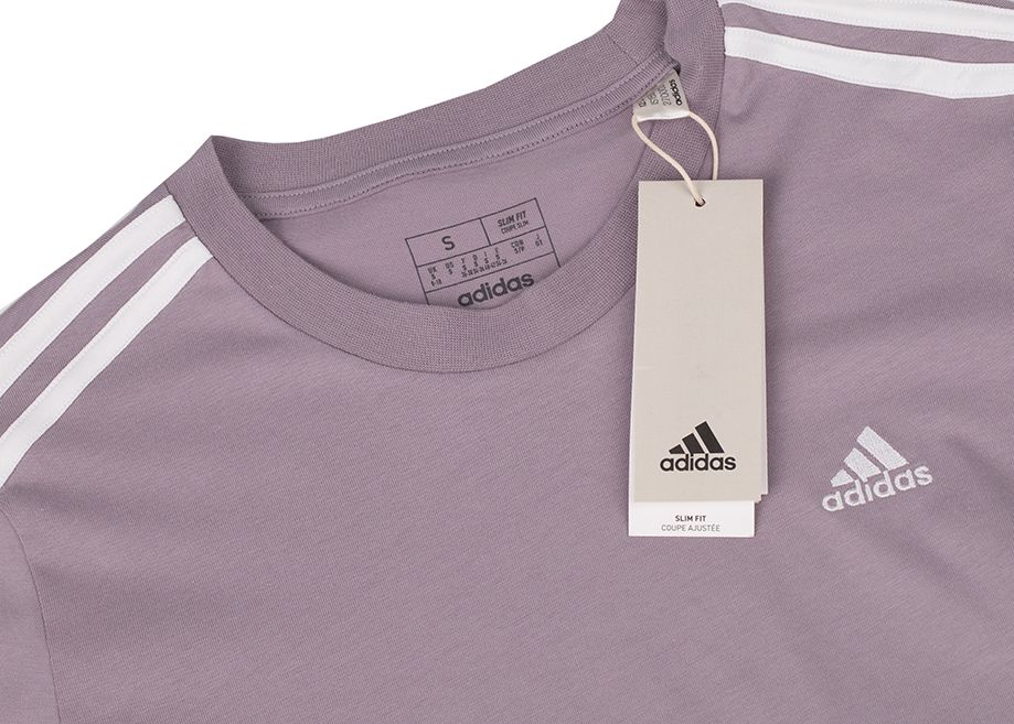 adidas Dámske tričko Essentials Slim 3-Stripes Tee IS1550