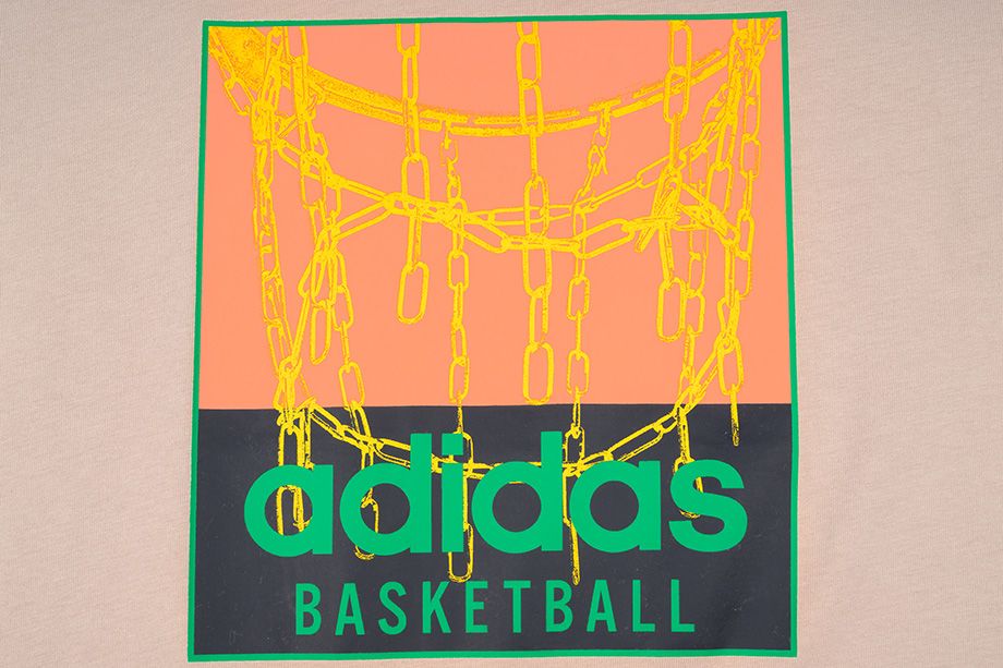 adidas Pánske tričko Chain Net Basketball Graphic Tee IC1863