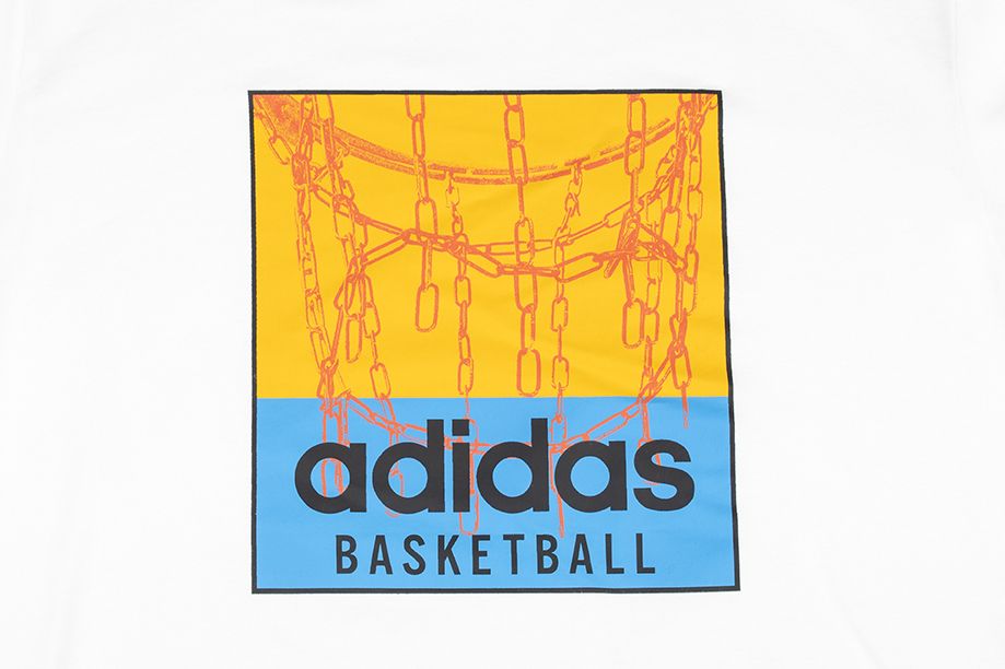 adidas Pánske tričko Chain Net Basketball Graphic Tee IC1861