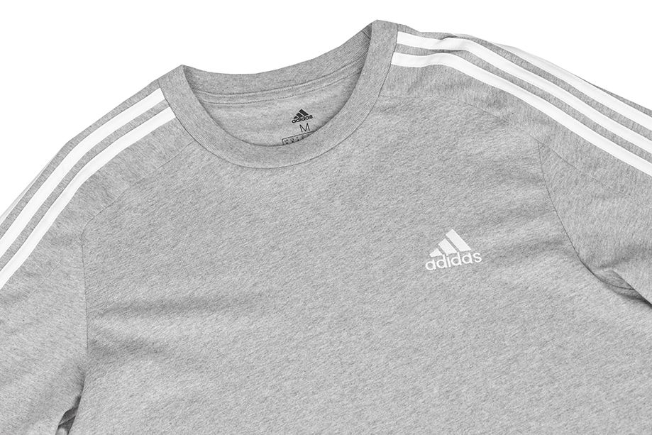 adidas Pánske tričko Essentials Single Jersey 3-Stripes Tee IC9337