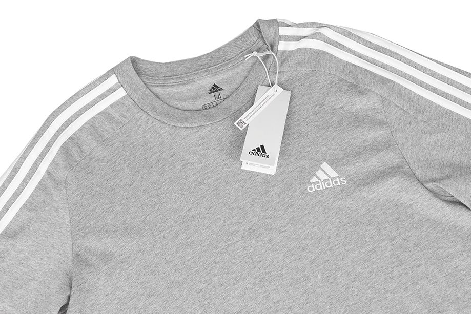 adidas Pánske tričko Essentials Single Jersey 3-Stripes Tee IC9337