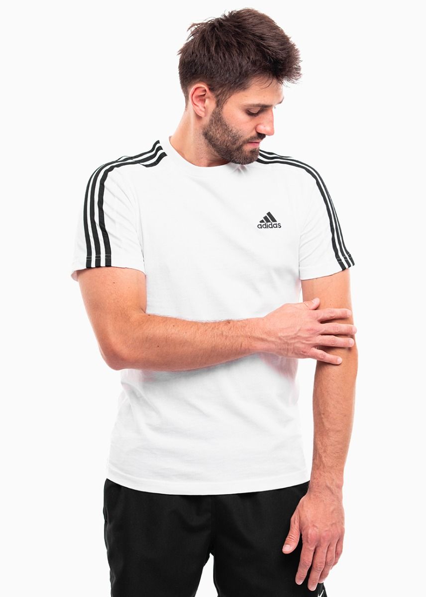 adidas Pánske tričko Essentials Single Jersey 3-Stripes Tee IC9336