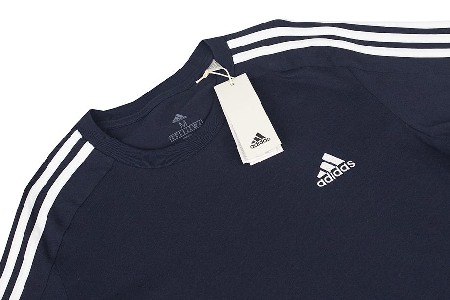 adidas Pánske tričko Essentials Single Jersey 3-Stripes Tee IC9335